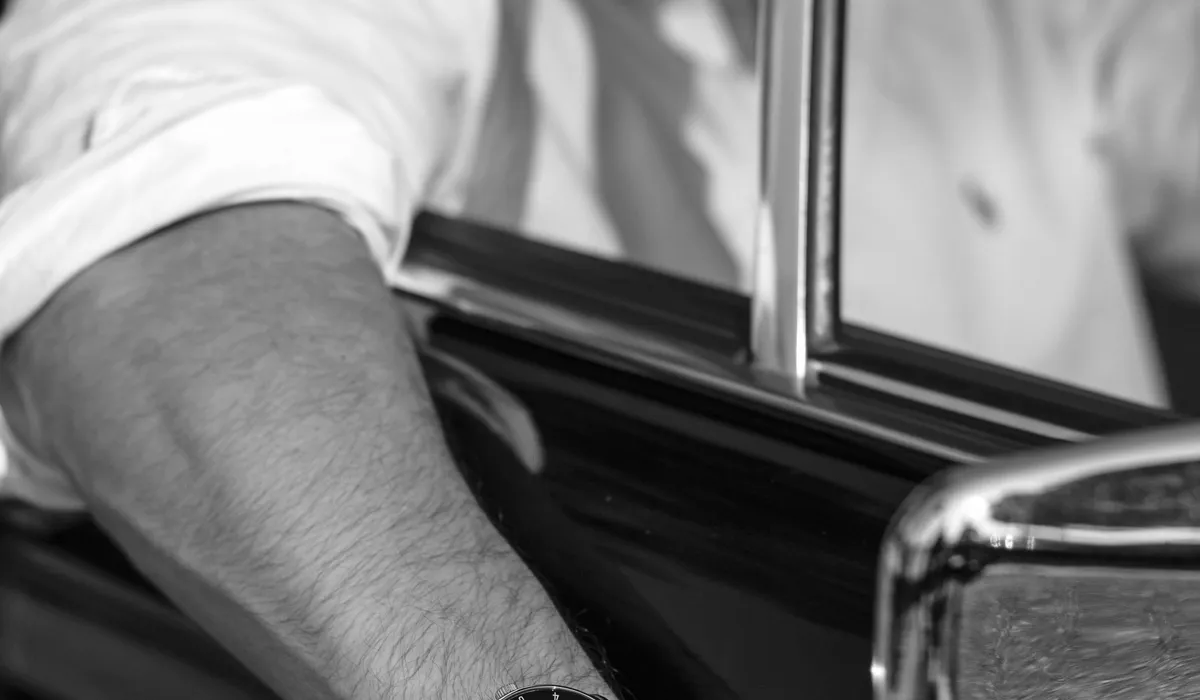 Racing-inspired watch lifestyle image